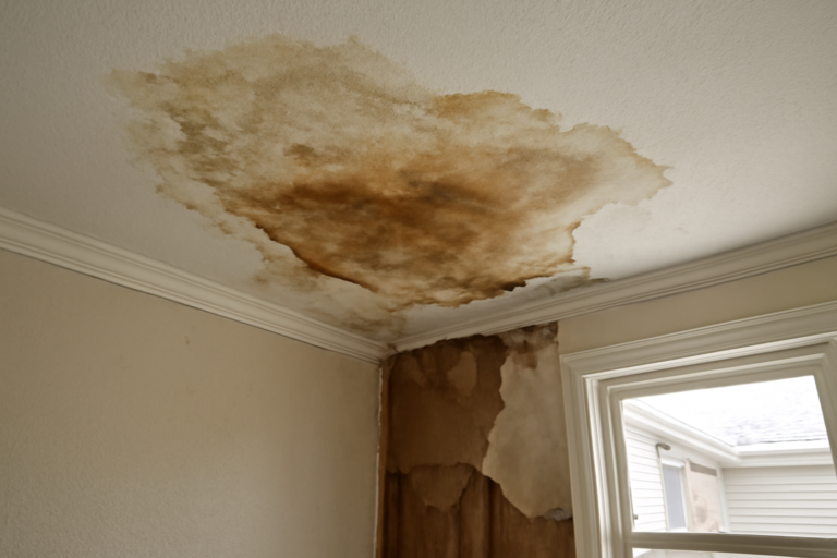 Ceiling Drywall Water Damage Restoration