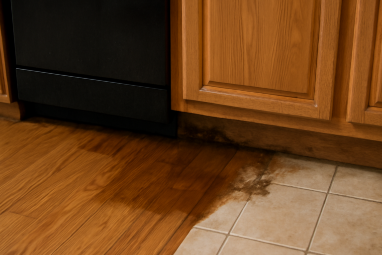 Dishwasher Leak Water Removal