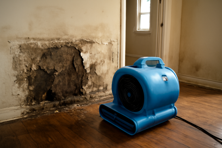 High-Velocity Air Mover Drying
