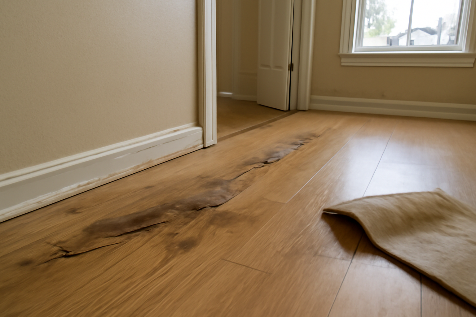 Laminate Floor Water Damage Restoration in Burnsville, NC