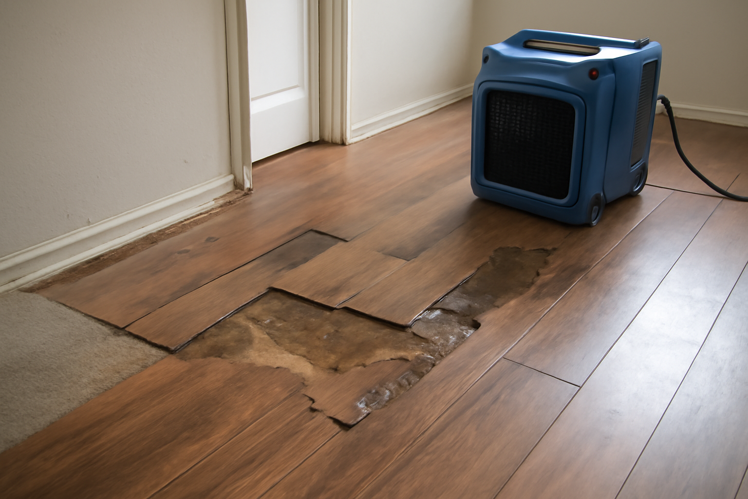 Laminate Floor Water Extraction in Canton, NC