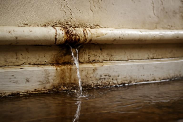 Leaking Pipe Water Removal
