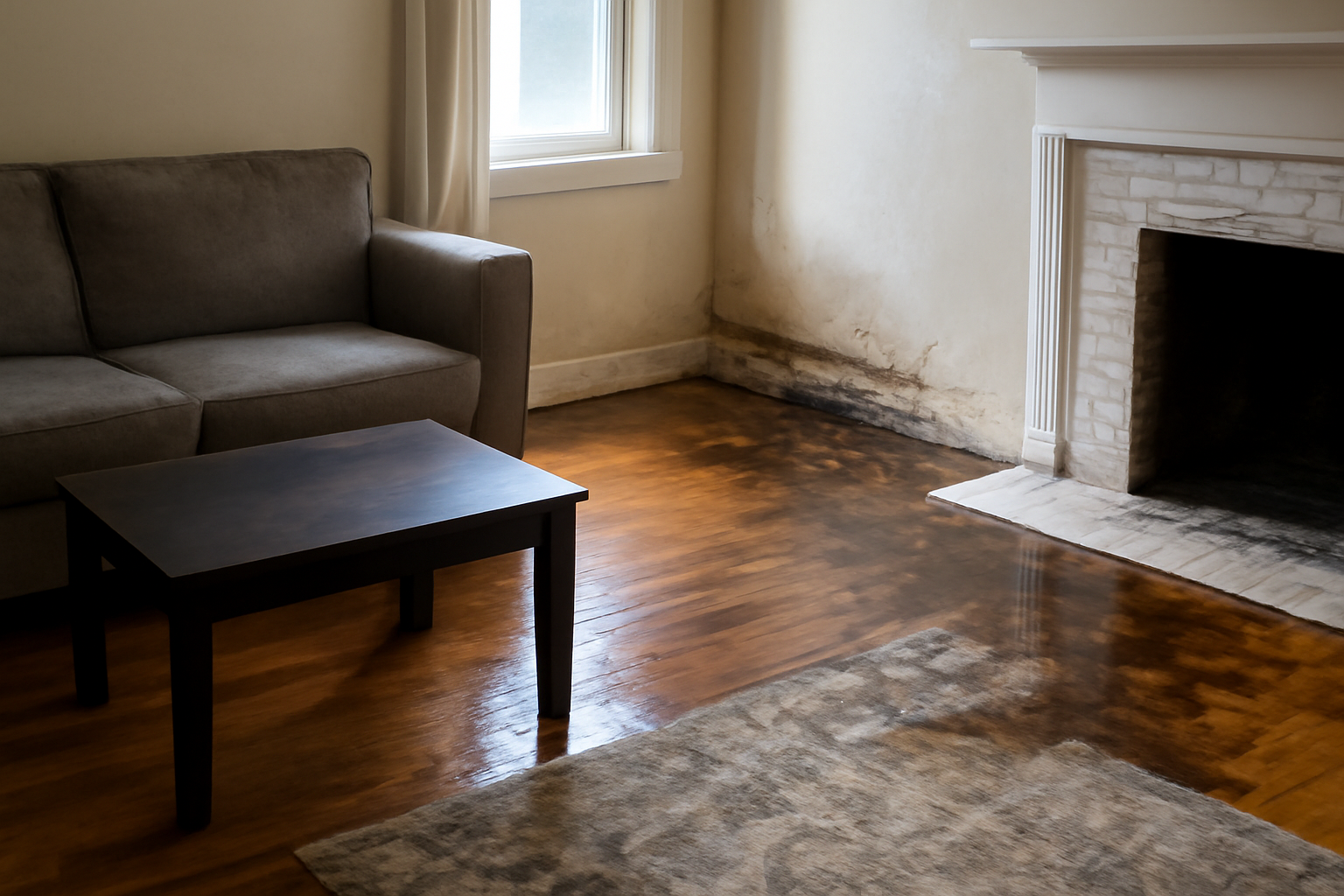 Living Room Water Removal in Boone, NC