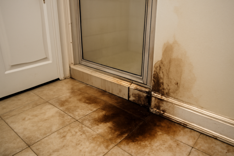 Shower Leak Water Removal