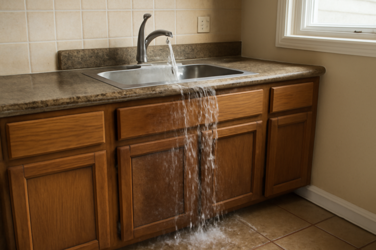 Sink Overflow Water Removal