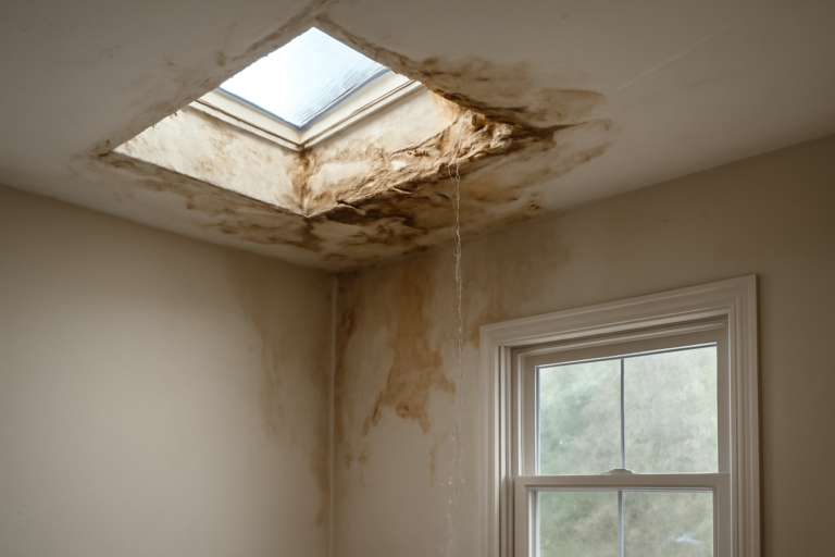 Skylight Leak Water Removal