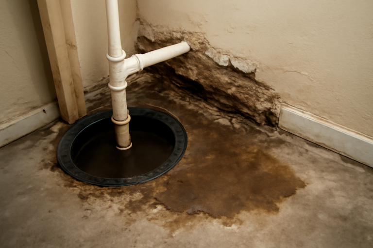 Sump Pump Overflow Water Removal