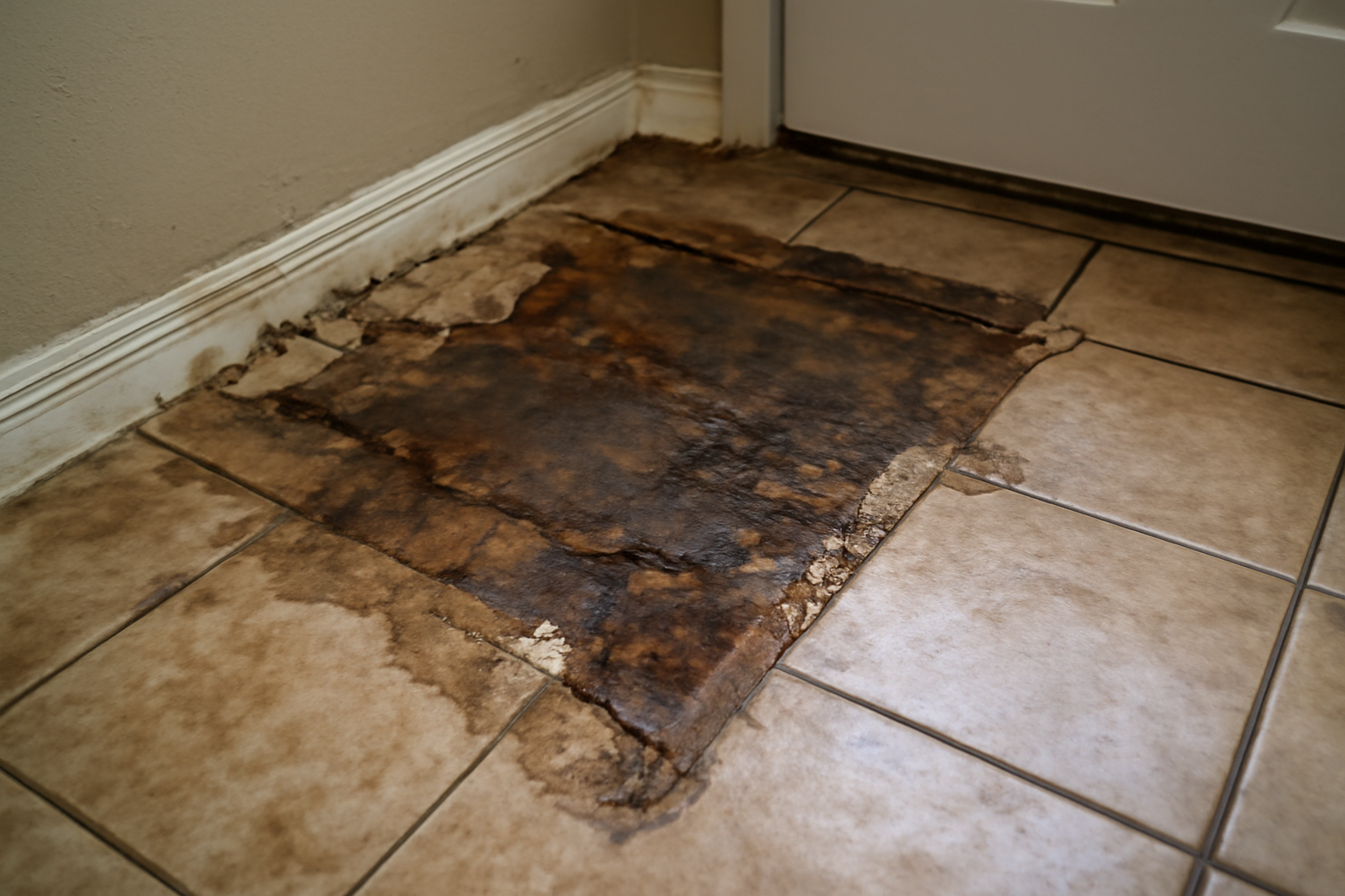 Tile Floor Water Damage Restoration in Arden, NC